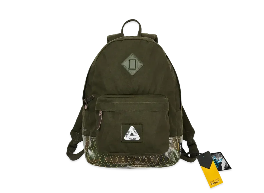 PALACE X-PAC COTTON CANVAS BACKPACK "Olive"