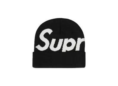 Supreme Big Logo Beanie "Black"