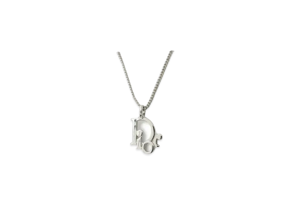 Dior Logo Necklace "Silver"
