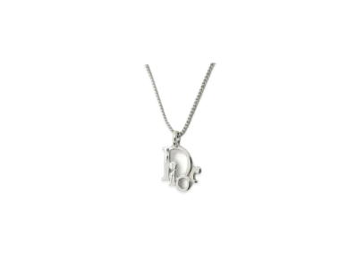 Dior Logo Necklace "Silver"