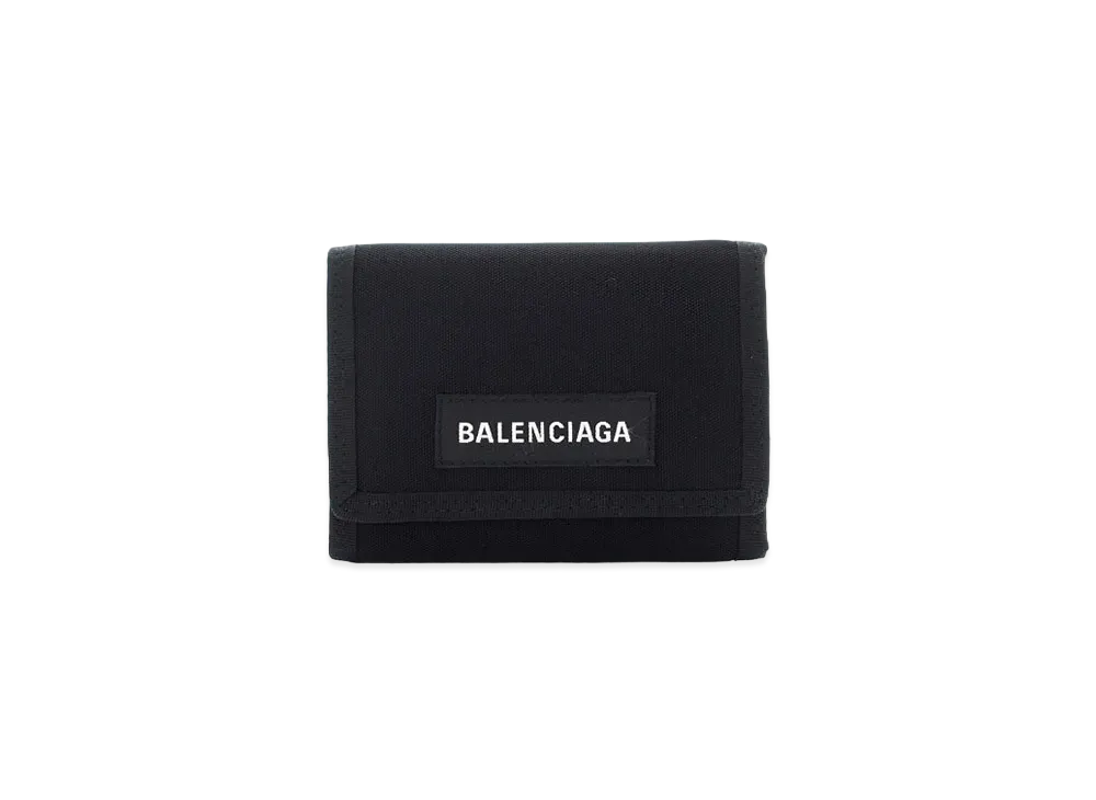 BALENCIAGA Explorer Square Coin Wallet "Black"