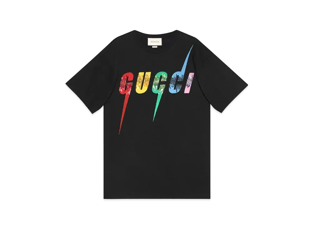 GUCCI T-shirt With Gucci Blade Print "Black"