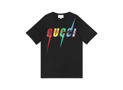 GUCCI T-shirt With Gucci Blade Print "Black"