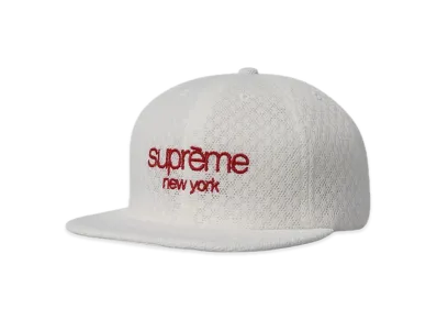 Supreme Classic Logo Air Mesh 6-Panel "White"