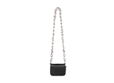 BALENCIAGA Men's Bondage Bifolded Compact Wallet With Chain "Black"