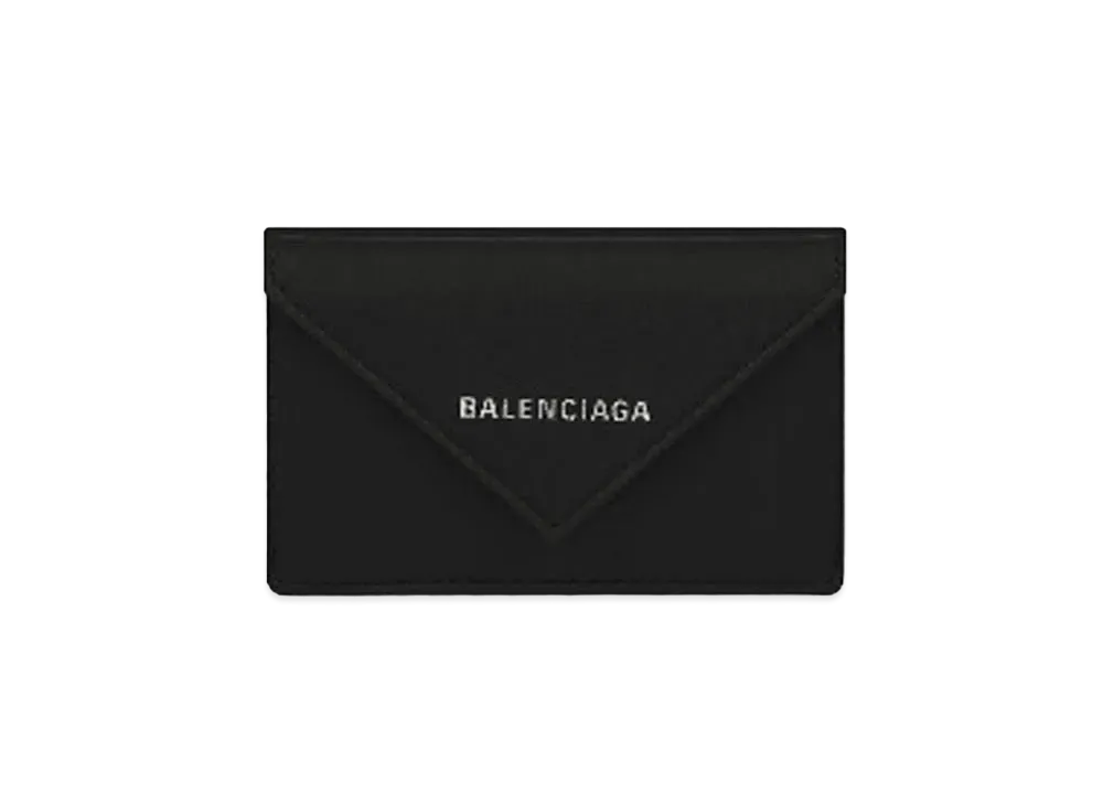BALENCIAGA Papier Mini wallet Smooth Calfskin "Black"
