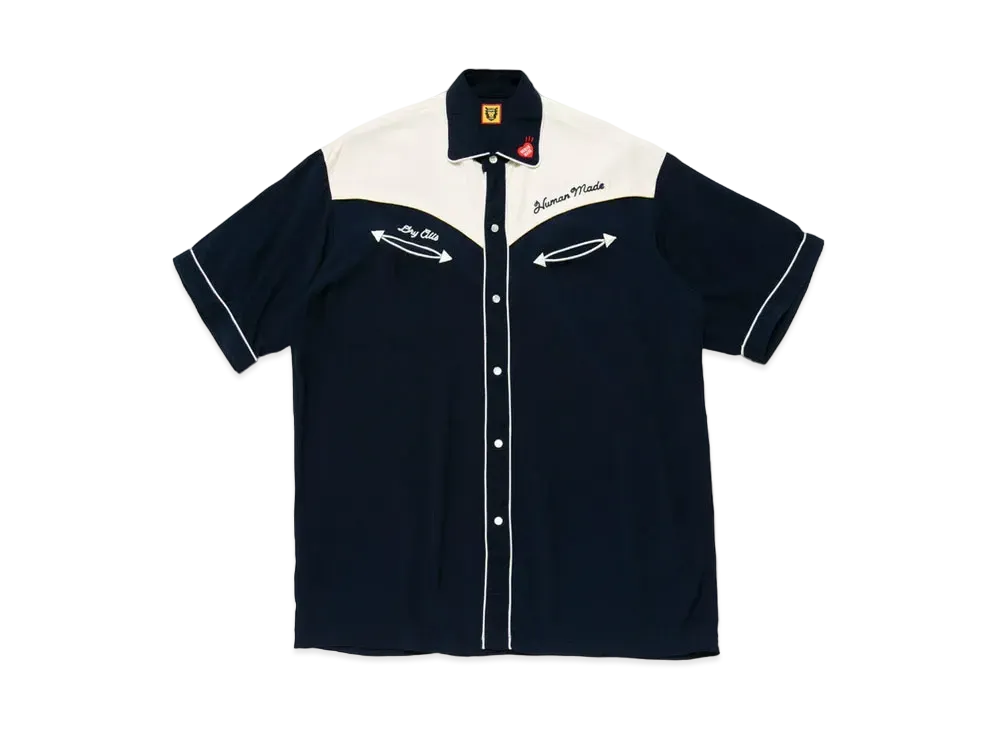 HUMAN MADE WESTERN S/S SHIRT "Navy"