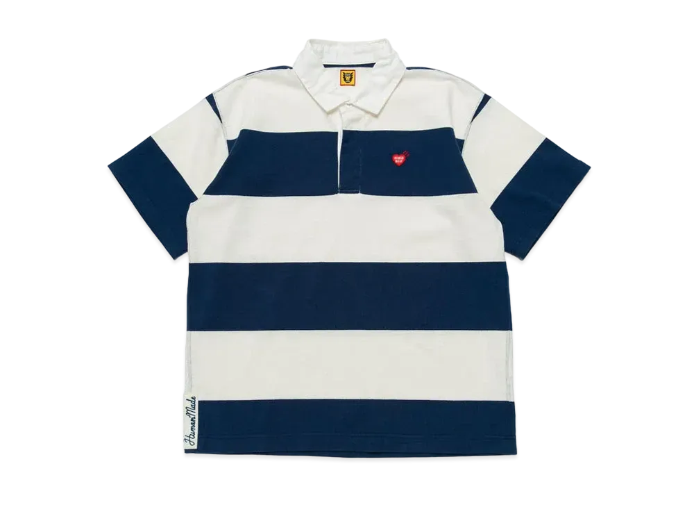 HUMAN MADE RUGBY S/S SHIRT "Navy"