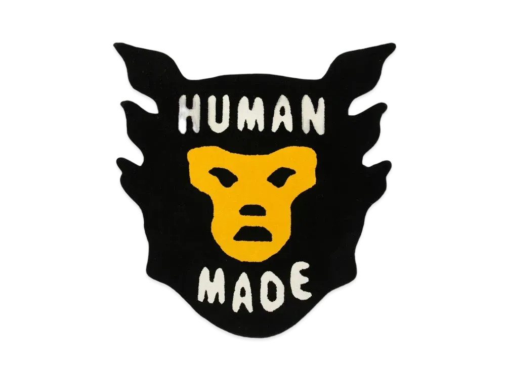 HUMAN MADE FACE RUG LARGE "Black"