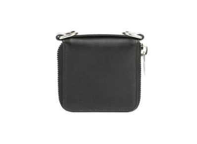 BALENCIAGA Men's Bondage Zip Around Square Wallet "Black"