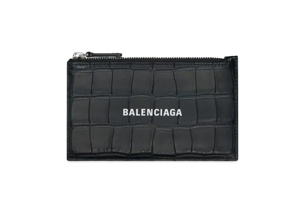 BALENCIAGA Cash Large Long Coin and Card Holder Forest "Black"