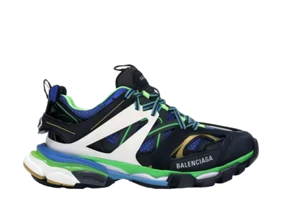 バレンシアガ トラックトレーナー "グリーン ホワイト ブルー"