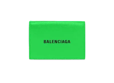 BALENCIAGA Men's Cash Mini Wallet "Light Green"