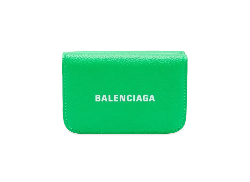 BALENCIAGA Men's Cash Mini Wallet "Green"