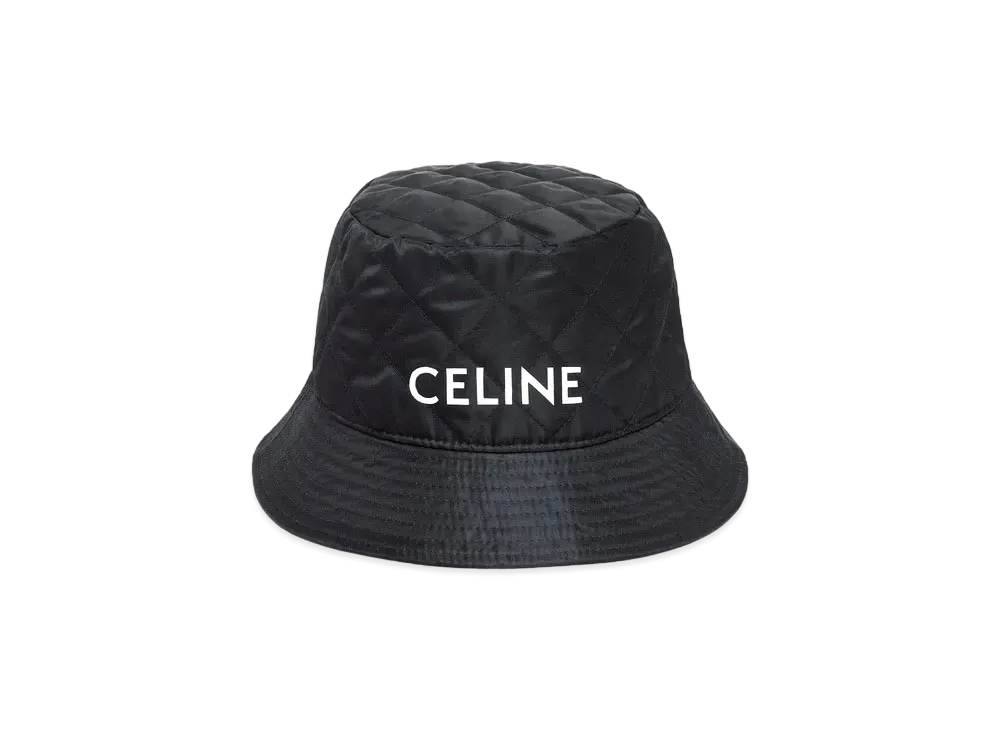 CELINE Bucket Hat In Nylon Twill "Black"