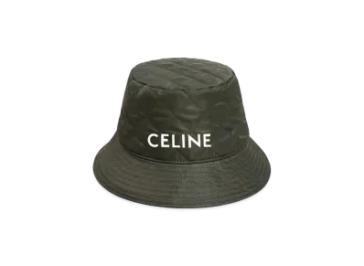 CELINE Bucket Hat In Nylon Twill "Forest"