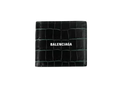 BALENCIAGA Men's Cash Square Folded Wallet Forest "Forestgreen"