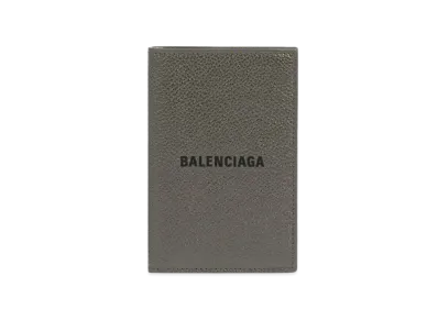 BALENCIAGA Men's Cash Vertical Bifolded Wallet "Graphite/Black"