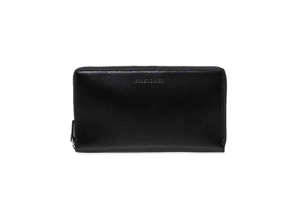 バレンシアガ メンズ エッセンシャル コンチネンタル ウォレット "ブラック" 66404123V4Y1063