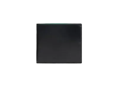 BALENCIAGA Men's Essential Square Folded Coin Wallet "Black"
