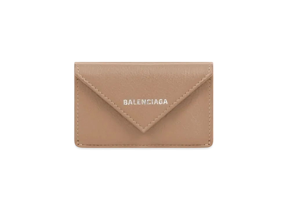 BALENCIAGA Papier Mini Wallet "Brown"