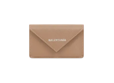 BALENCIAGA Papier Mini Wallet "Brown"