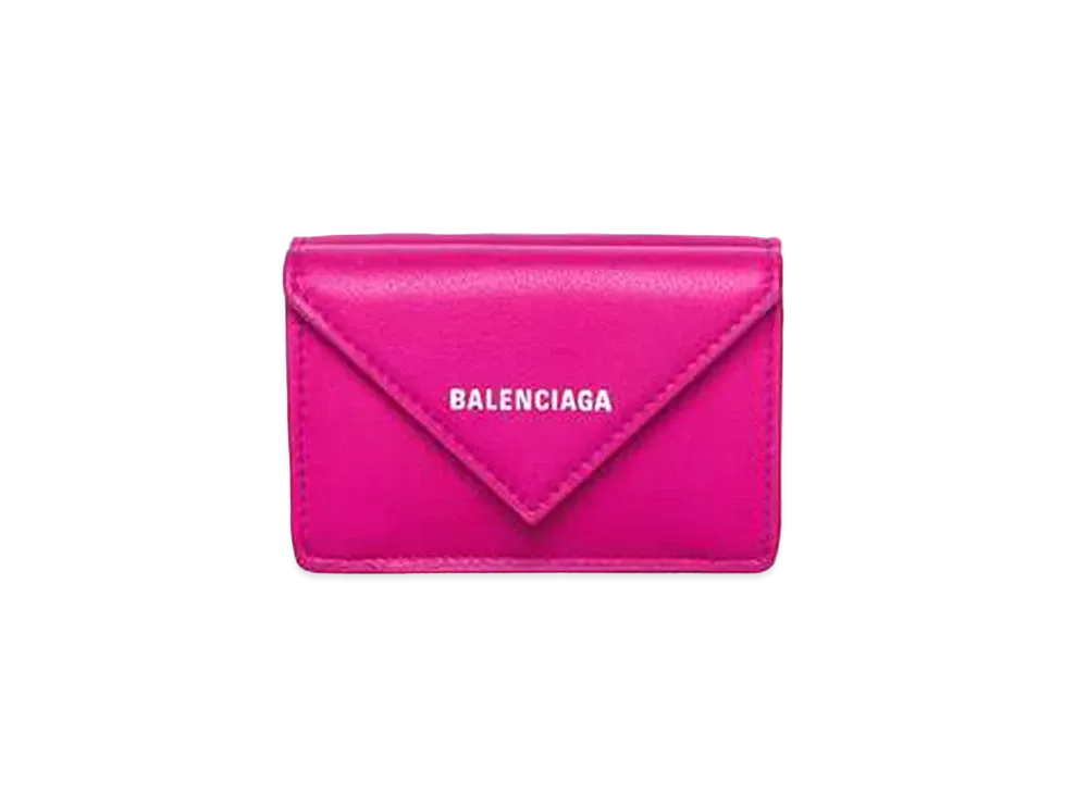 BALENCIAGA Papier Mini Wallet "Rose Magenta"