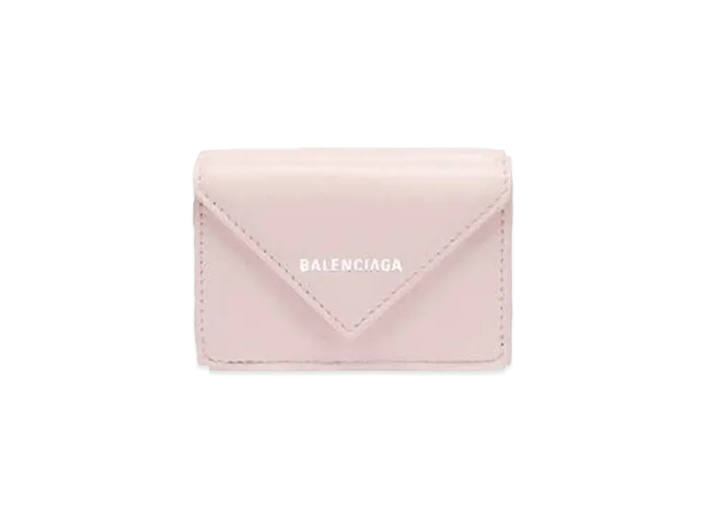 BALENCIAGA Papier Mini Wallet "Light Rose"