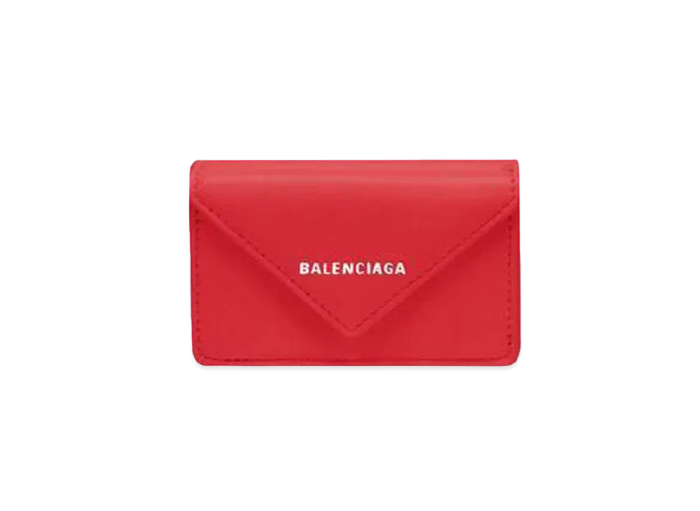 バレンシアガ ペーパー ミニウォレット "ルージュタンゴ" 391446DLQ0N6524