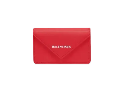 BALENCIAGA Papier Mini Wallet "Rouge Tango"