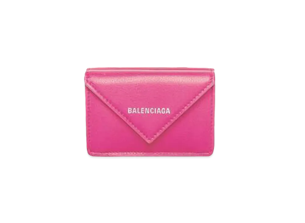 BALENCIAGA Papier Mini Wallet "Rose Bubble"