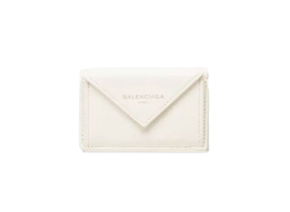 BALENCIAGA Papier Mini Wallet "White"