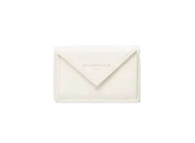 BALENCIAGA Papier Mini Wallet "White"