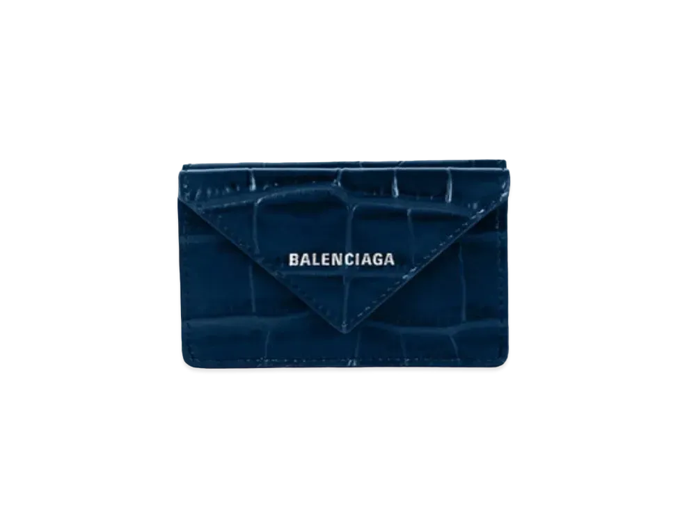 BALENCIAGA Papier Mini Wallet "Blue/Black"