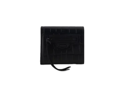 BALENCIAGA Women's Neo Classic Flap Coin And Card Holder "Black"