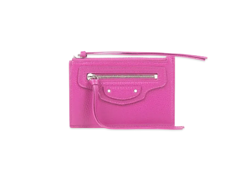 BALENCIAGA Women's Neo Classic Long Coin And Card Holder "Pink"