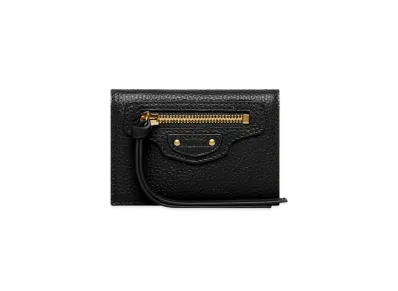BALENCIAGA Women's Neo Classic Mini Wallet "Black"