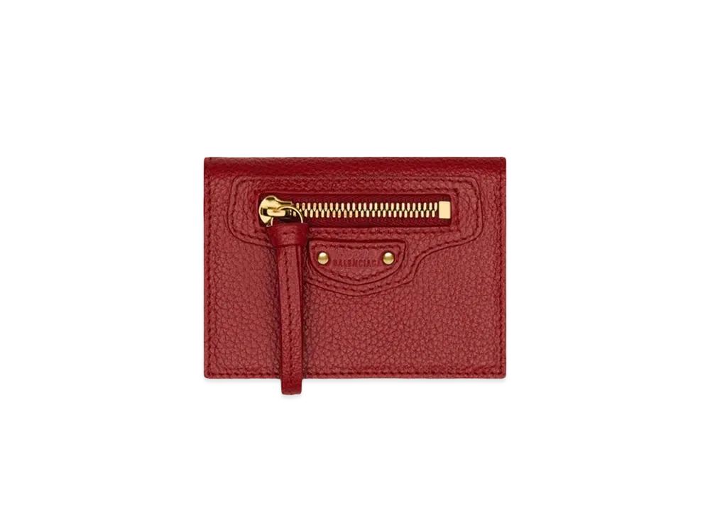 BALENCIAGA Women's Neo Classic Mini Wallet "Mediumred"
