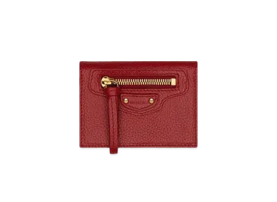 BALENCIAGA Women's Neo Classic Mini Wallet "Mediumred"