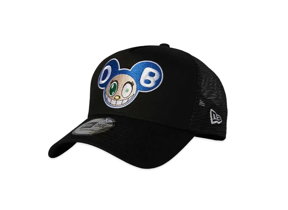NEW ERA TAKASHI MURAKAMI 9FORTY A-Frame Trucker DOB BLACK "Black"