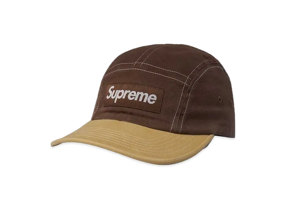 Supreme 2-Tone Twill Camp Cap "Brown"