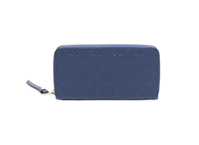 Louis Vuitton Monogram Empreinte Zippy Wallet "Denim Oncle"