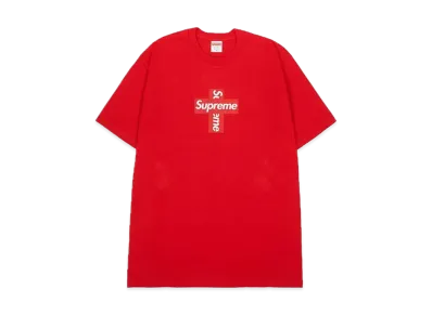 Supreme Cross Box Logo Tee "Red"
