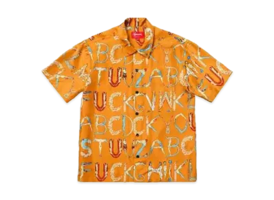 Supreme Alphabet Silk Shirt "Orange"