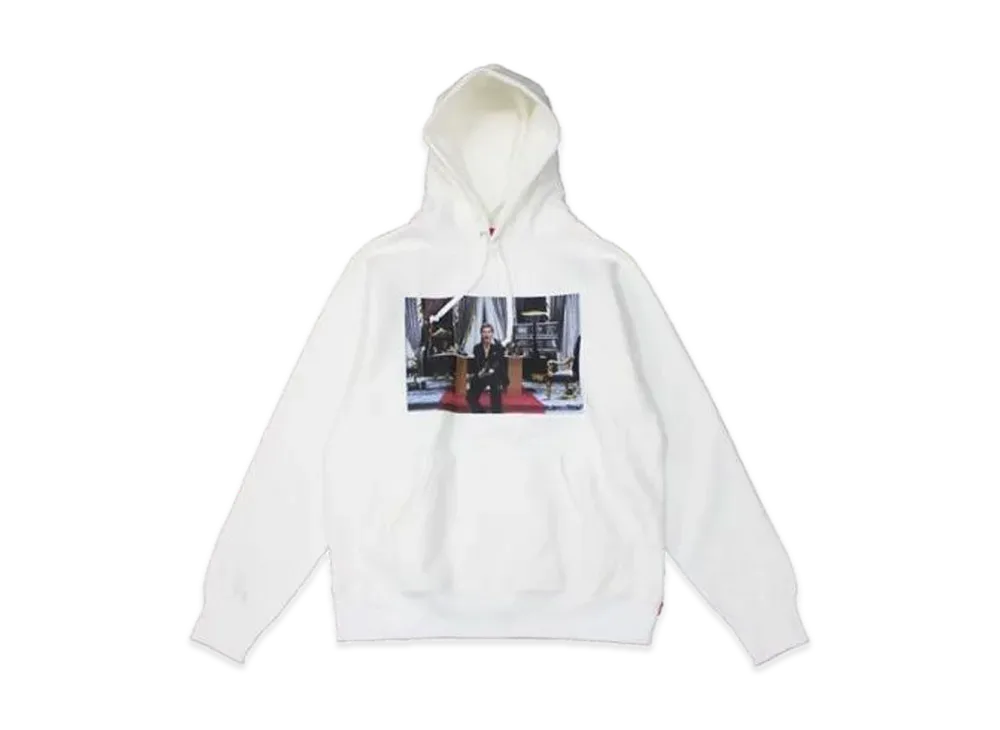 Supreme Scarface Friend Hooded Sweatshirt "White"