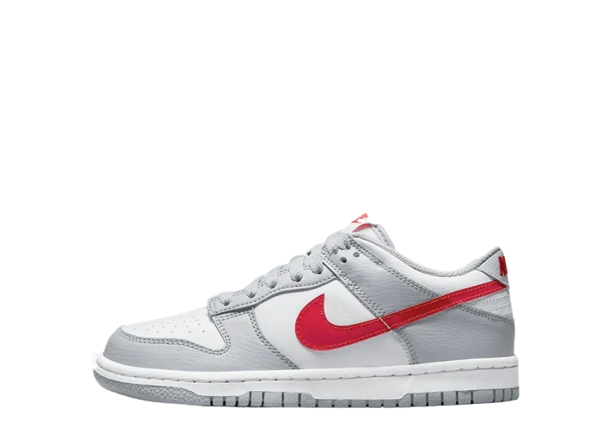 ナイキ GS ダンク ロー "ホワイト/グレー レッド"