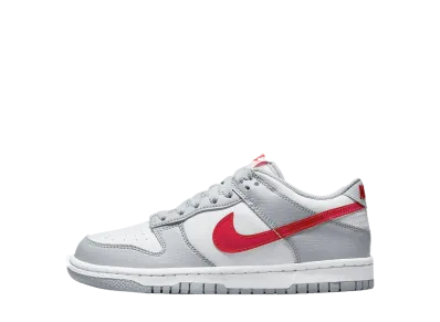 ナイキ GS ダンク ロー "ホワイト/グレー レッド"