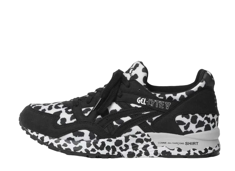 コムデギャルソン シャツ × アシックス ゲルライト5 レオパード "ブラック" 
