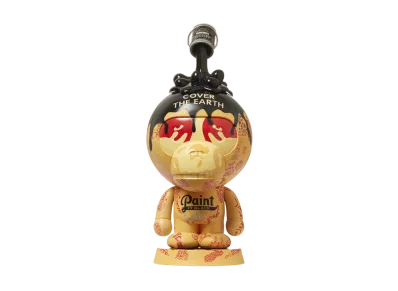 A BATHING APE BABY MILO 10 ARTISTS 8” FIGURE BY SHEPARD FAIREY "Yellow"