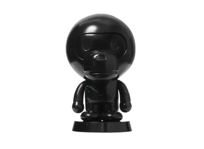 A BATHING APE BABY MILO 10 ARTISTS 8” FIGURE BY STASH "Black"